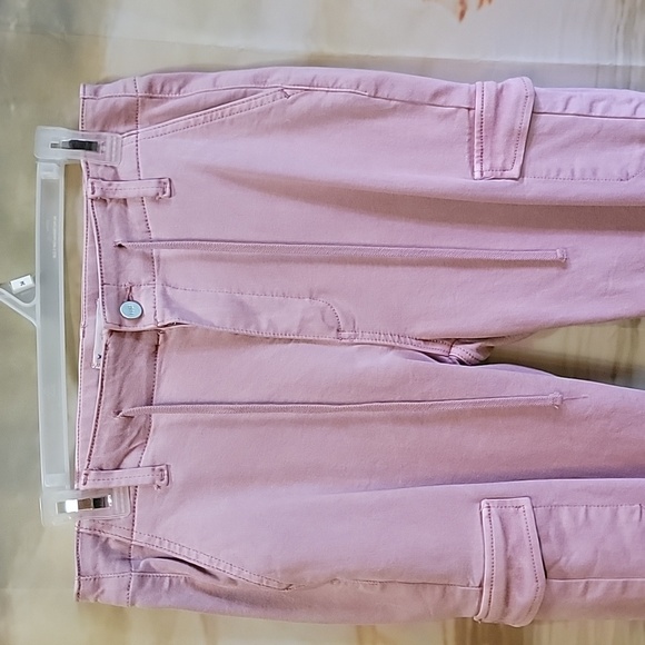 Light pink drawstring cargo pants - Picture 2 of 4